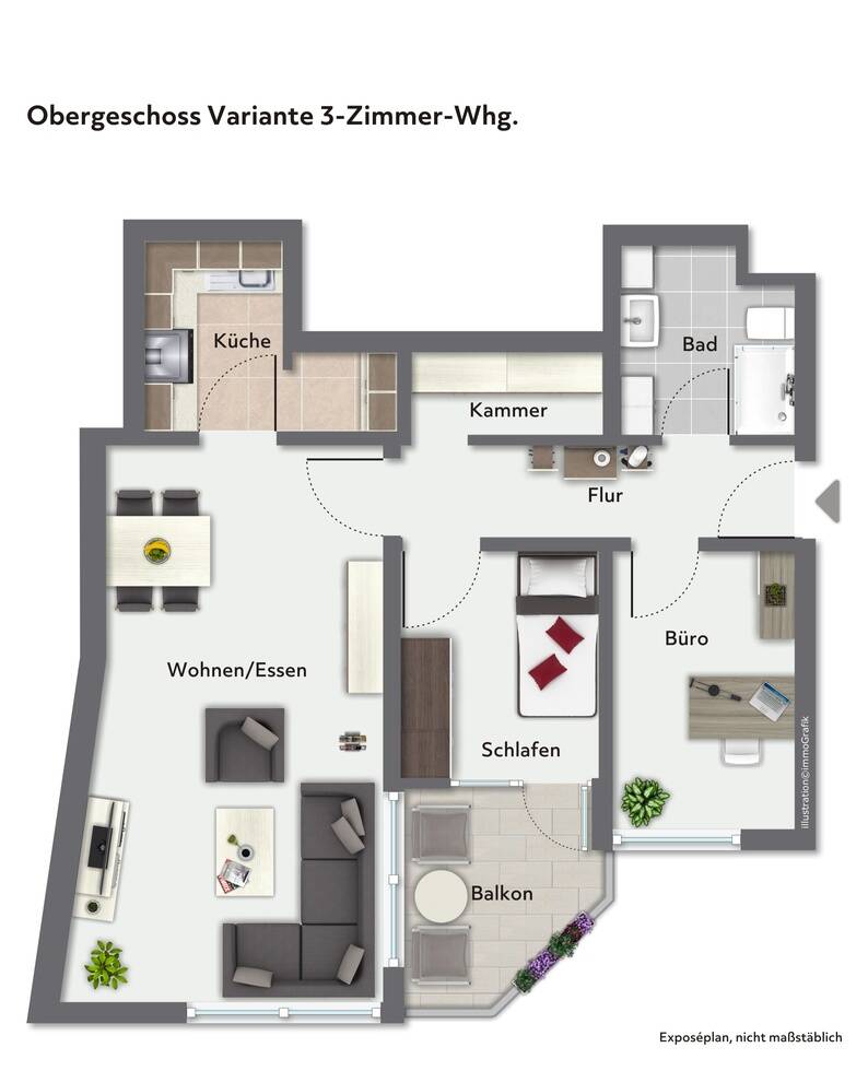 MITTEN IN DER CITY - MIT BALKON IN DEN GRÜNEN UND RUHIGEN INNENHOF! – Karlsruhe – Vorschaubild 3
