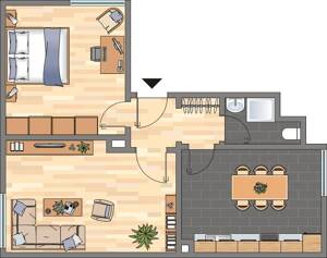 Günstige Dachgeschosswohnung in Hiltrop / WBS erforderlich – 44805 Bochum – Vorschaubild 3