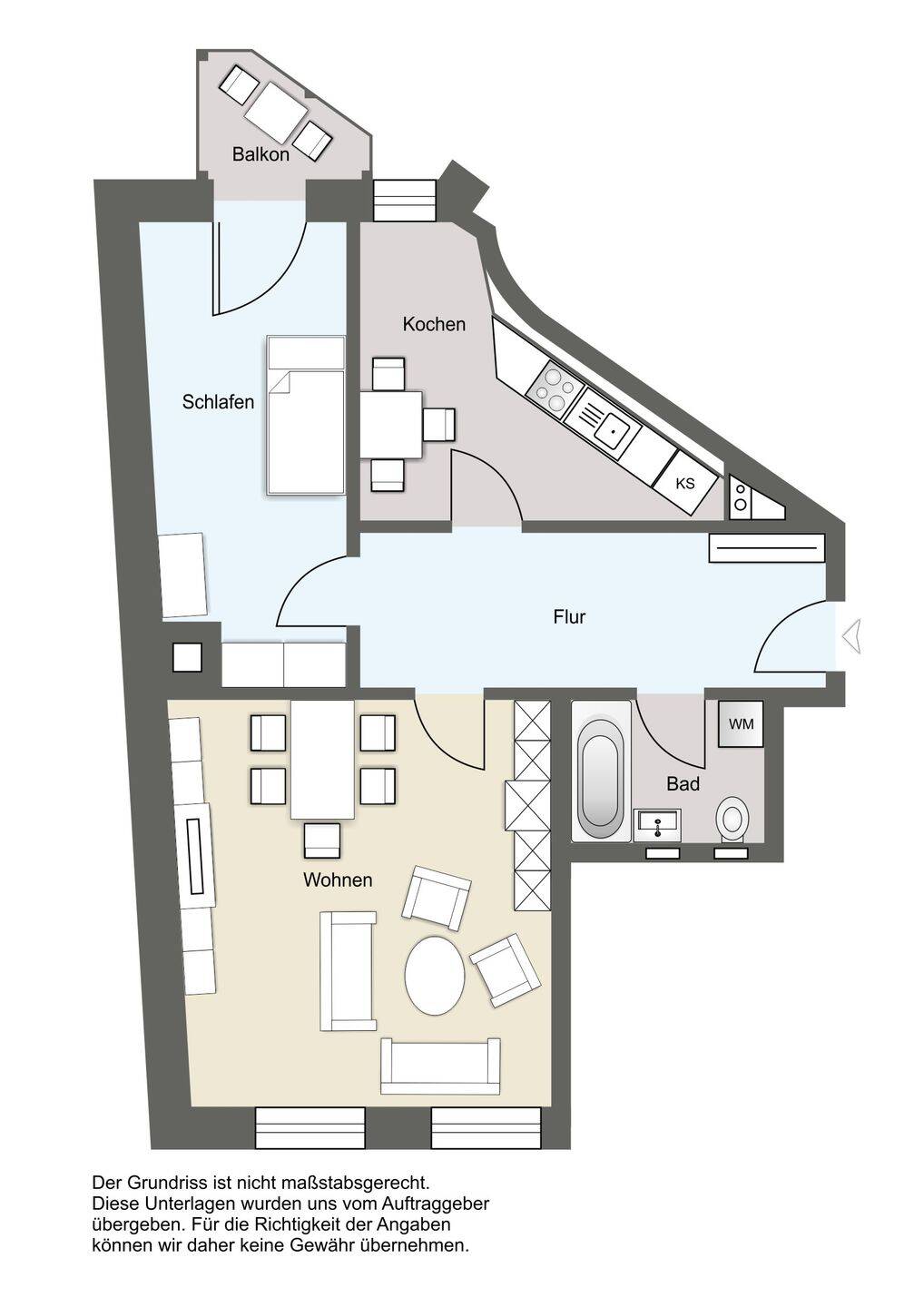 Exklusive 2-Zimmer-Altbauwohnung mit Balkon in der Südvorstadt – Leipzig – Vorschaubild 6