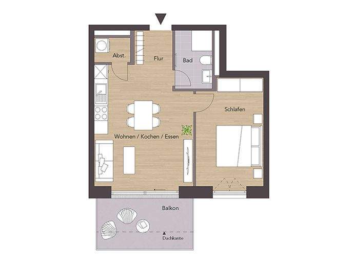 Für Kapitalanleger: kompakte 2-Zimmer-Wohnung - WE704 – Reutlingen – Vorschaubild 4
