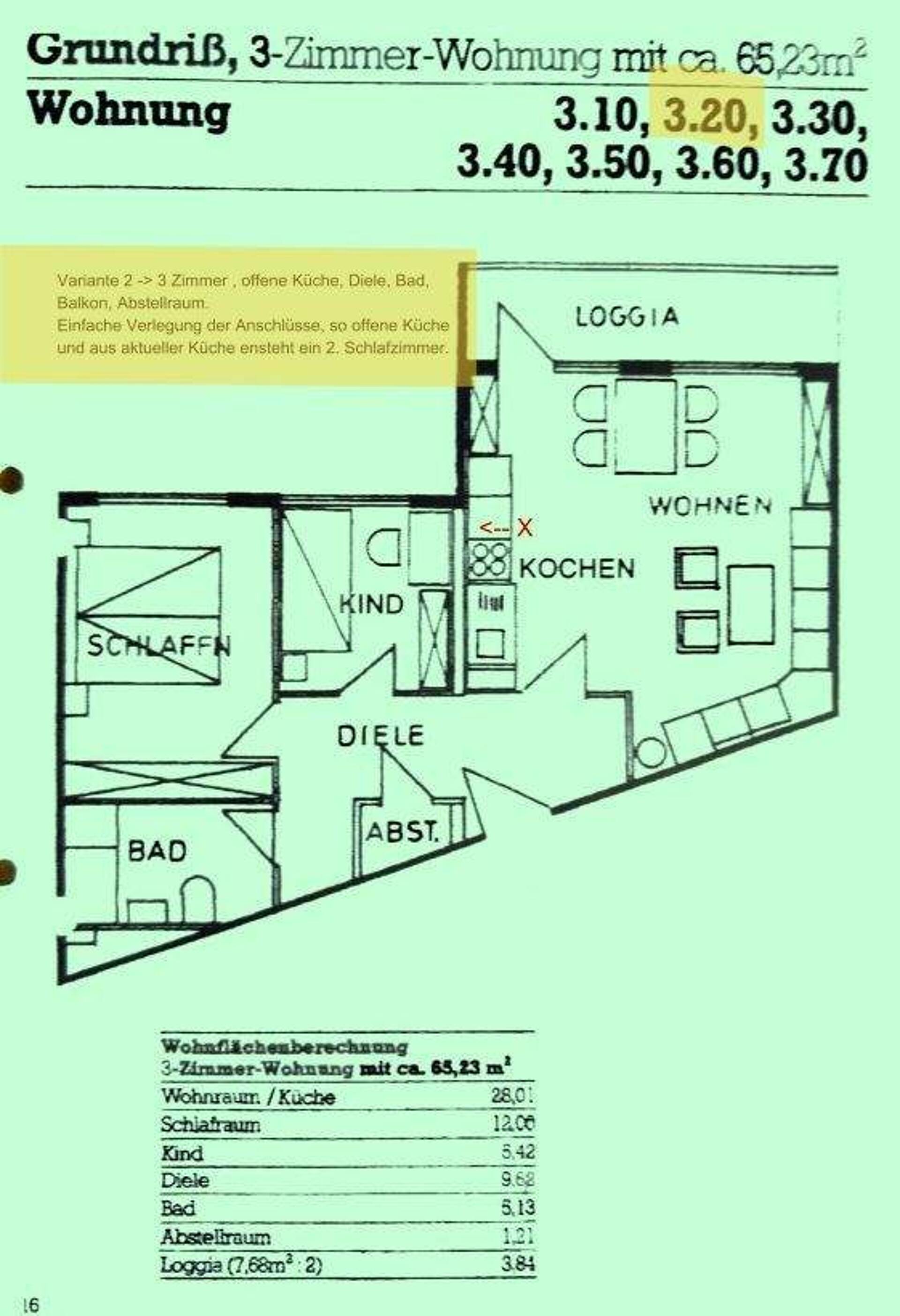 Etagenwohnung in 41199 Mönchengladbach mit 65,23 m² kaufen