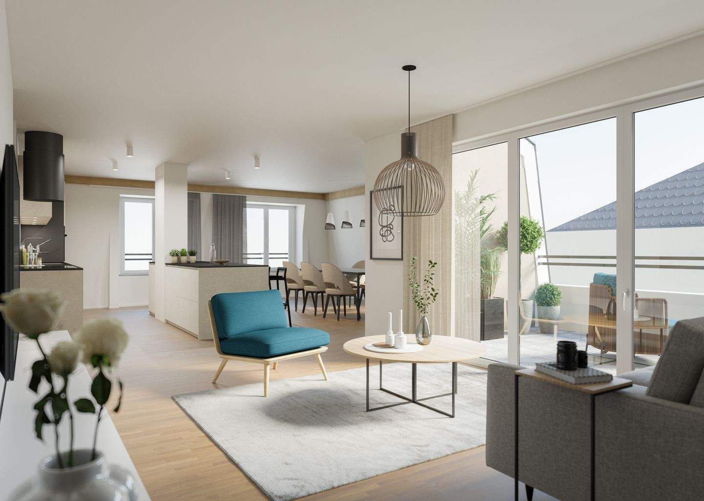 Große Mansardenwohnung mit Dachterrasse - Nähe U-Bahn, großer Balkon, Top Infrastruktur, Baubeginn erfolgt – Nürnberg – Vorschaubild 4