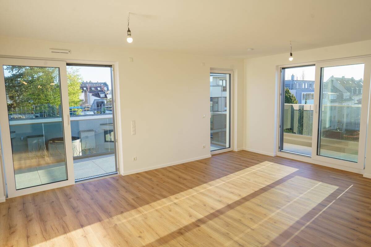 Traumhafte Neubau 3-Zimmerwohnung mit Dacherrasse in Darmstadt-Bessungen! – 64285 Darmstadt – Bild 1 von 7