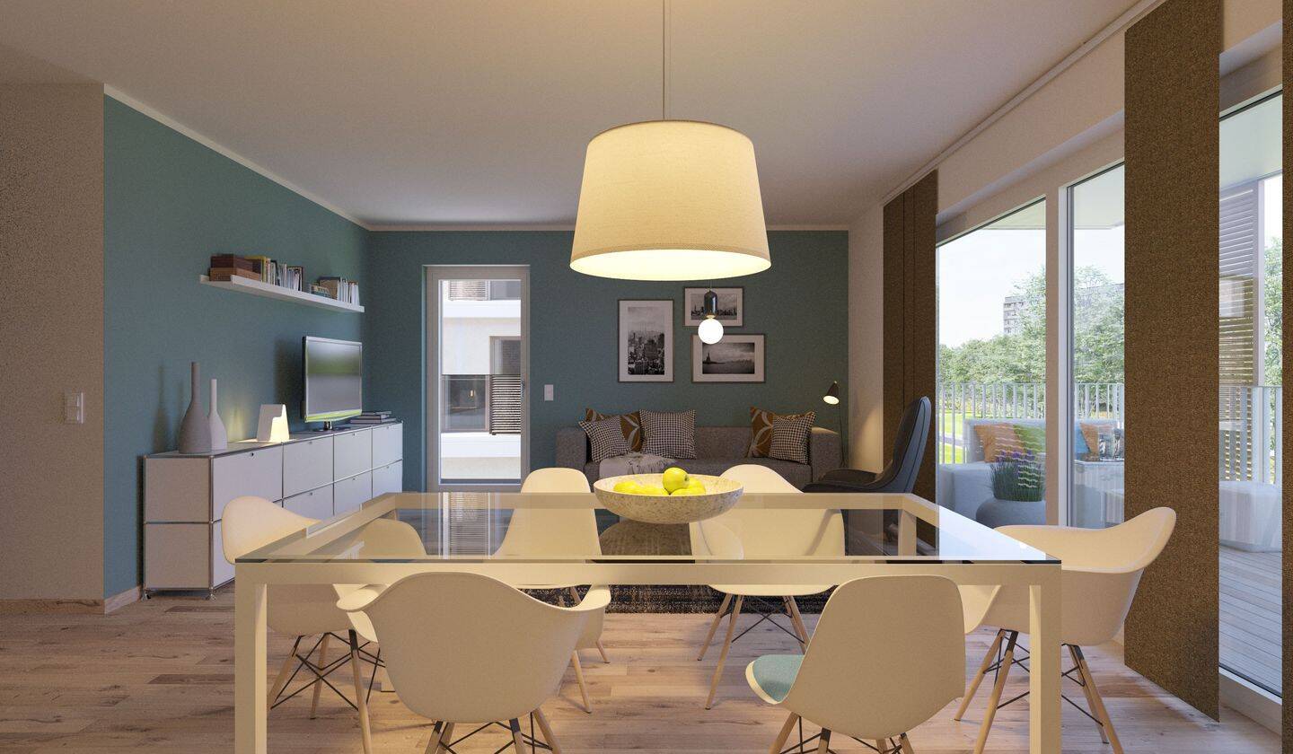Erstbezug - Wohnung Richtung Park mit Terrasse, Garten & 2 Bädern – Leipzig – Vorschaubild 2