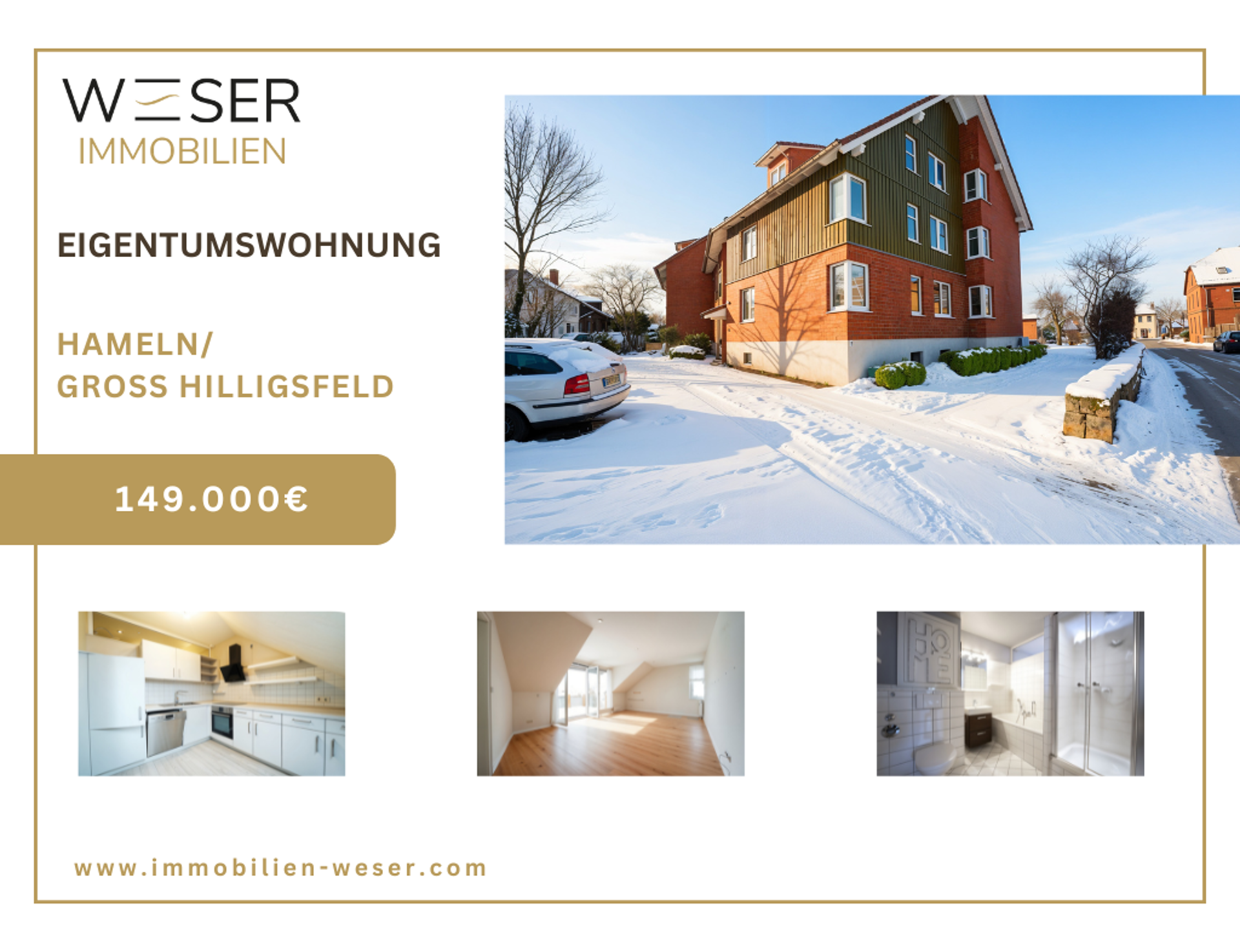 Etagenwohnung in 31789 Hameln mit 83,93 m² kaufen