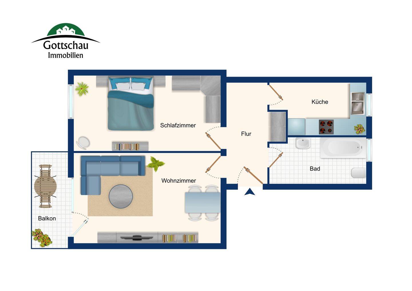 *provisionsfrei* Renditeobjekt Wohnung vermietet in gepflegter Wohnanlage mit guter Ausstattung 1.OG – Berlin – Vorschaubild 5