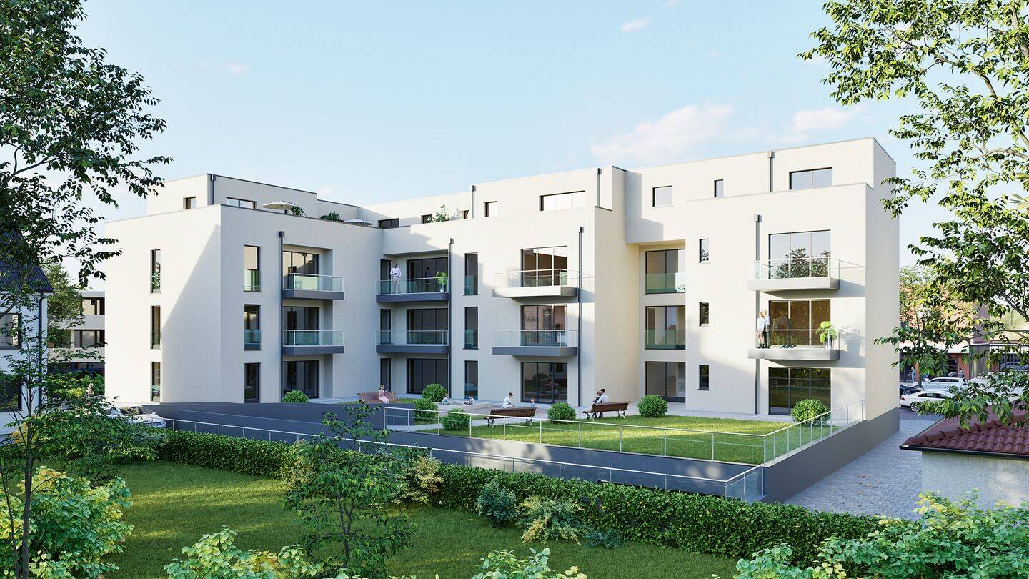 Hochwertige Eigentumswohnung im Staffelgeschoss in einem KfW-40-QNG-Neubau