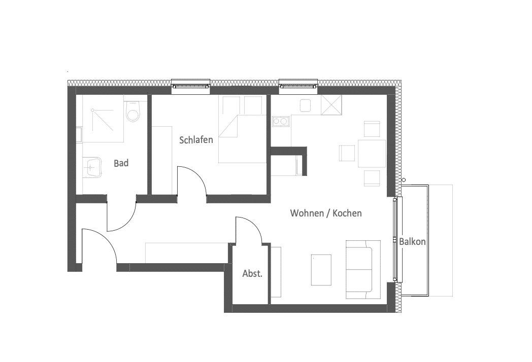 Kapitalanlage oder Eigennutzung: Helle 2-Zimmer-Wohnung mit Balkon in energieeffizienten Neubau – Berlin – Vorschaubild 2