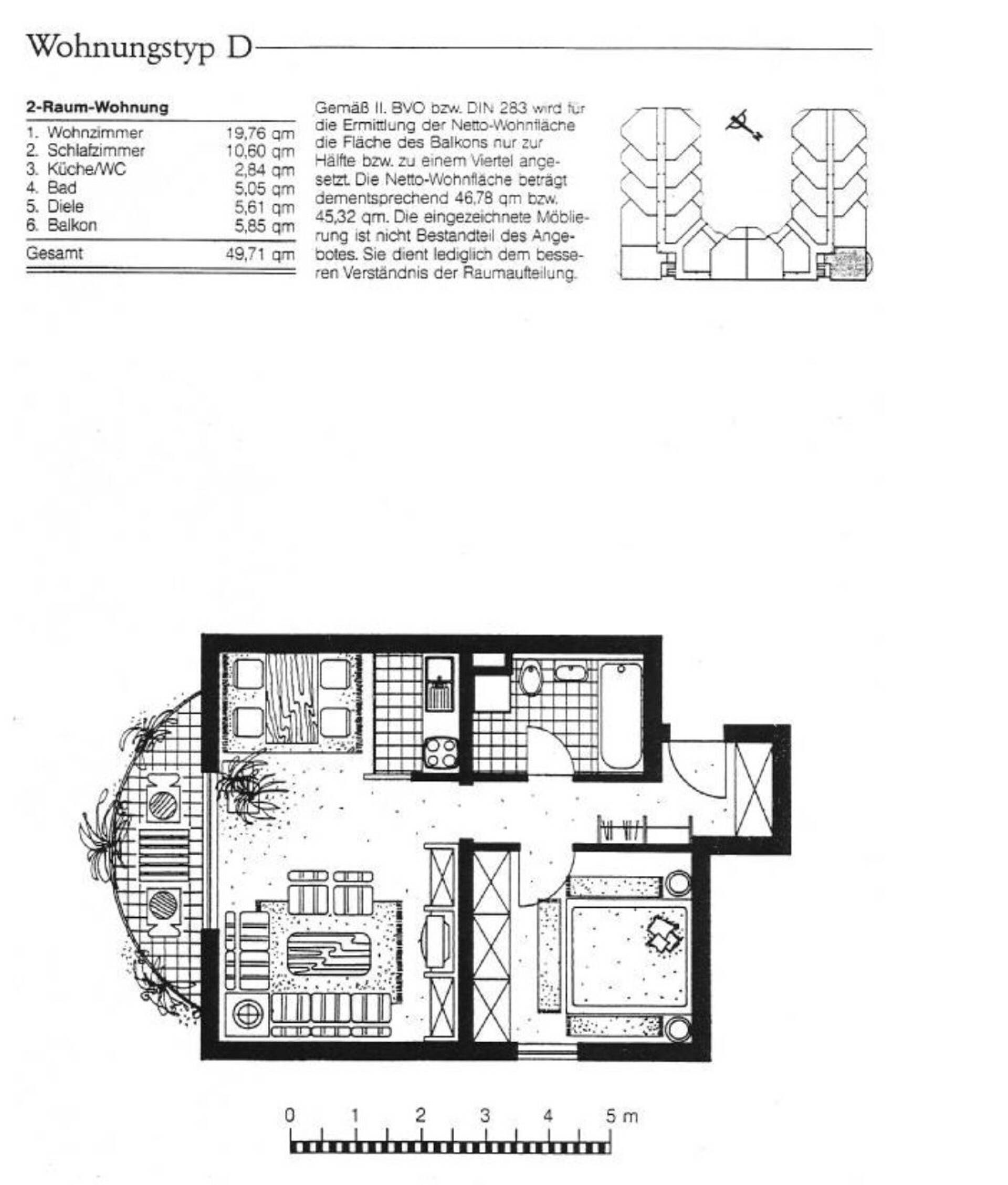 Etagenwohnung in 51149 Köln mit 47 m² kaufen