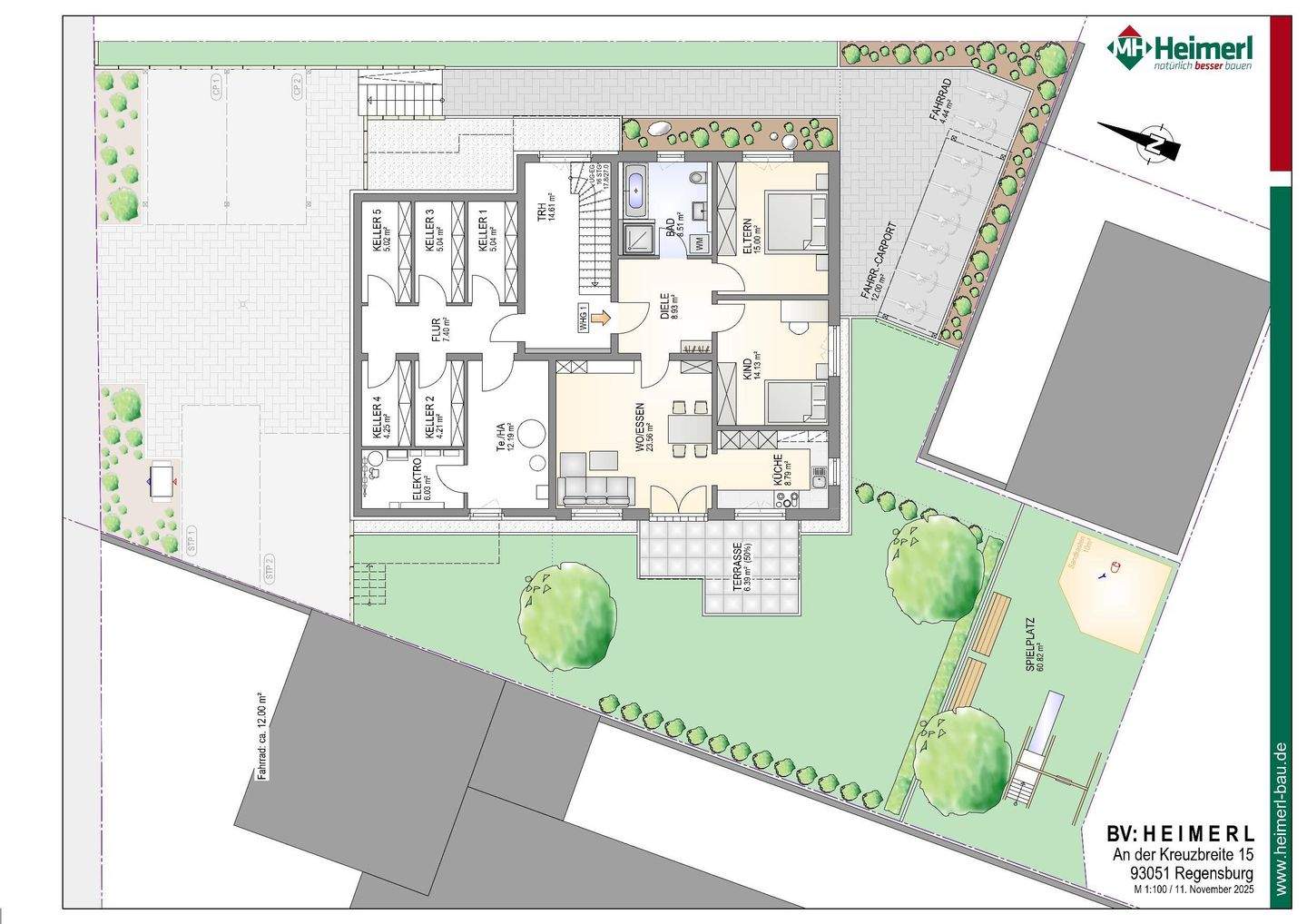 Attraktive Neubau 3-Zimmer-Wohnung in Regensburg-Neuprüll – Regensburg – Vorschaubild 4