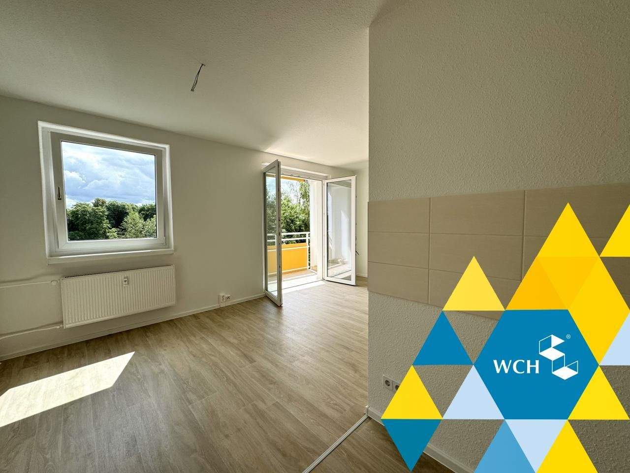 Modern Sanierte 3-Raum-Wohnung mit Badewanne