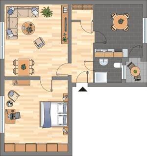 Schöne und ruhige 2-Zimmer-Wohnung mit Balkon! – 47057 Duisburg – Vorschaubild 2