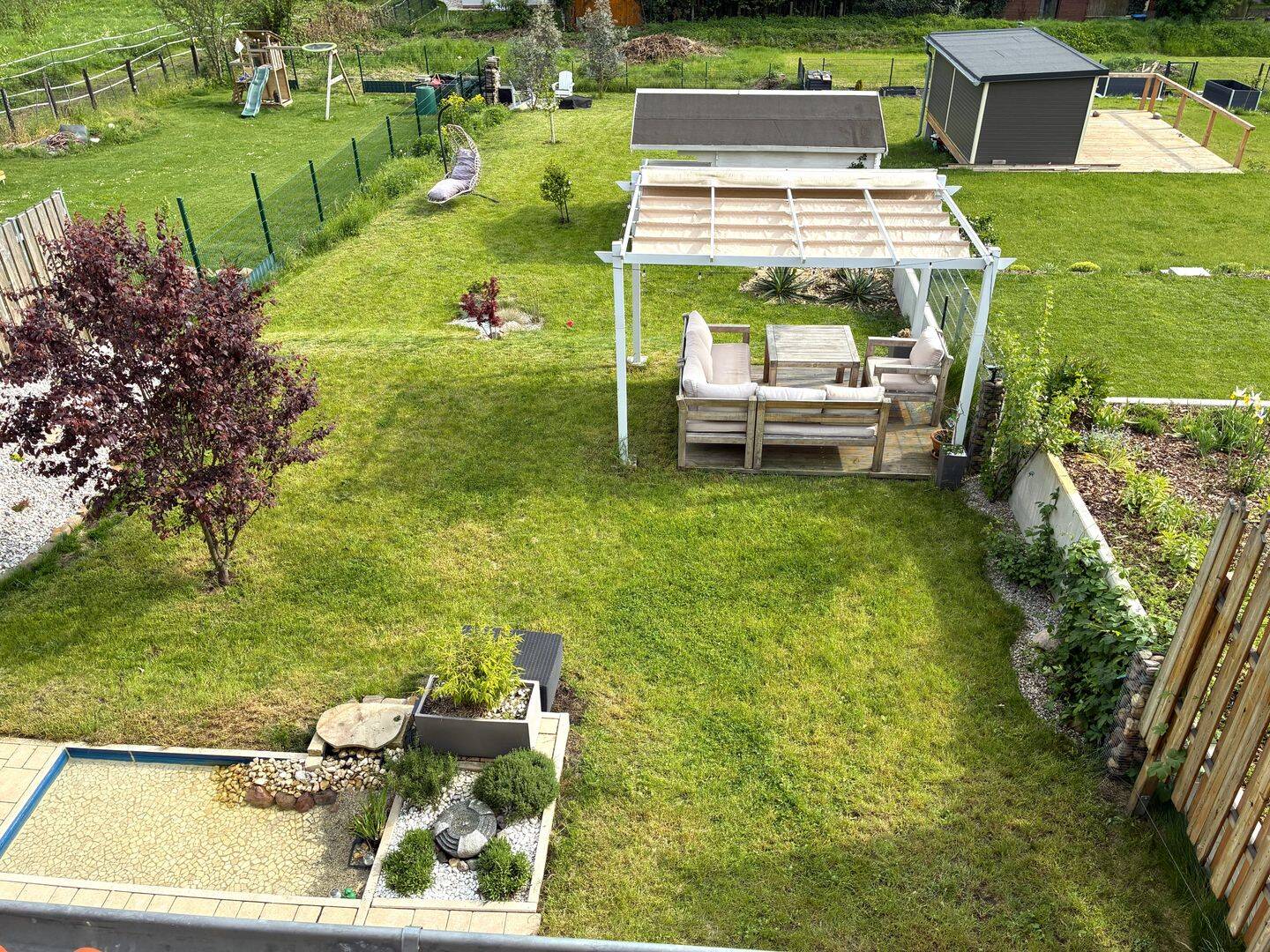 Neuwertiges teilmöbliertes Haus (140m², 4 Z., BJ.‘23) in Güldengossa südl. von Leipzig, großer Garten, 300m vom See – Großpösna – Vorschaubild 4