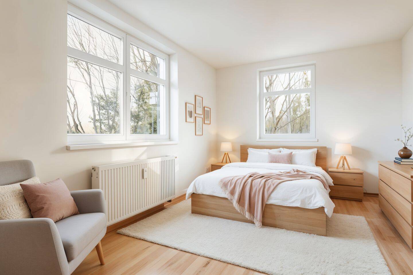 Sunny apartment with 4 rooms and large balcony