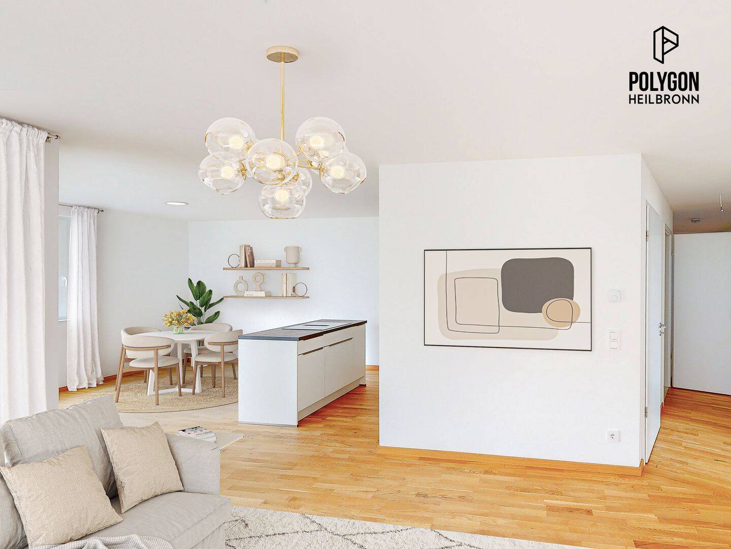 Moderne 3-Zimmer-Wohnung für Paare und junge Familien – Heilbronn – Vorschaubild 2