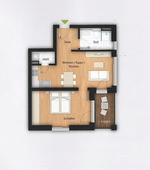 Mehr als 2 Zimmer: moderne Wohlfühlwohnung mit Loggia, Aufzug und Küche inklusive – 90408 Nürnberg – Vorschaubild 7