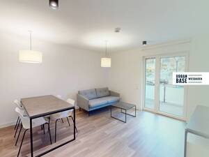 URBAN BASE: Vollmöbliertes 2-Zimmer-Apartment mit EBK, BALKON, ALL-IN-MIETE, UVM. im Wiesbadener Stadtzentrum – 65189 Wiesbaden – Vorschaubild 1