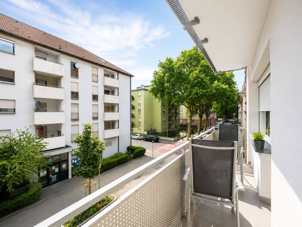 WG-geeignete 2-Zimmer-Wohnung mit Balkon |Möbliert & All-Inclusive-Miete – Mannheim – Vorschaubild 4