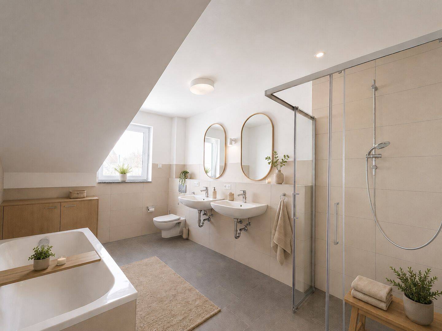 Exklusive Neubau-Doppelhaushälfte mit Einliegerwohnung und Garten zu verkaufen! – Teublitz – Vorschaubild 6