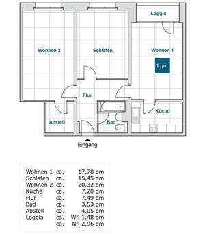 Willkommen Zuhause: 3-Zimmer-Wohnung – 1257 Dresden – Vorschaubild 2
