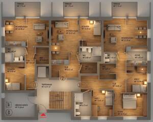 KFW Zins ab 0,90% 9-Familienhaus im Zentrum von Heepen, Neubauprojekt – 33729 Bielefeld – Vorschaubild 3