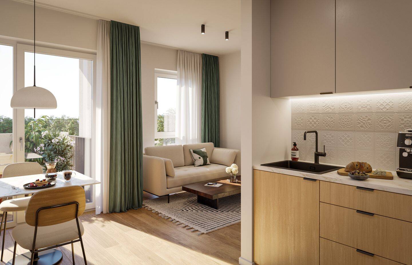 EXKLUSIVES NEUBAUPROJEKT | 2-Raum-Wohnung mit Loggia und elegantem Innenleben – Leipzig – Vorschaubild 6