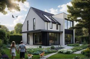 Modernes Einfamilienhaus mit Satteldach in Leipzig-Böhlitz-Ehrenberg