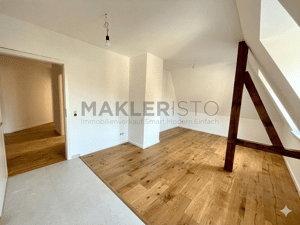 **Modernisierte 2,5-Zimmer-Dachgeschosswohnung mit offener Wohnküche & Fußbodenheizung** – 1257 Dresden – Vorschaubild 1