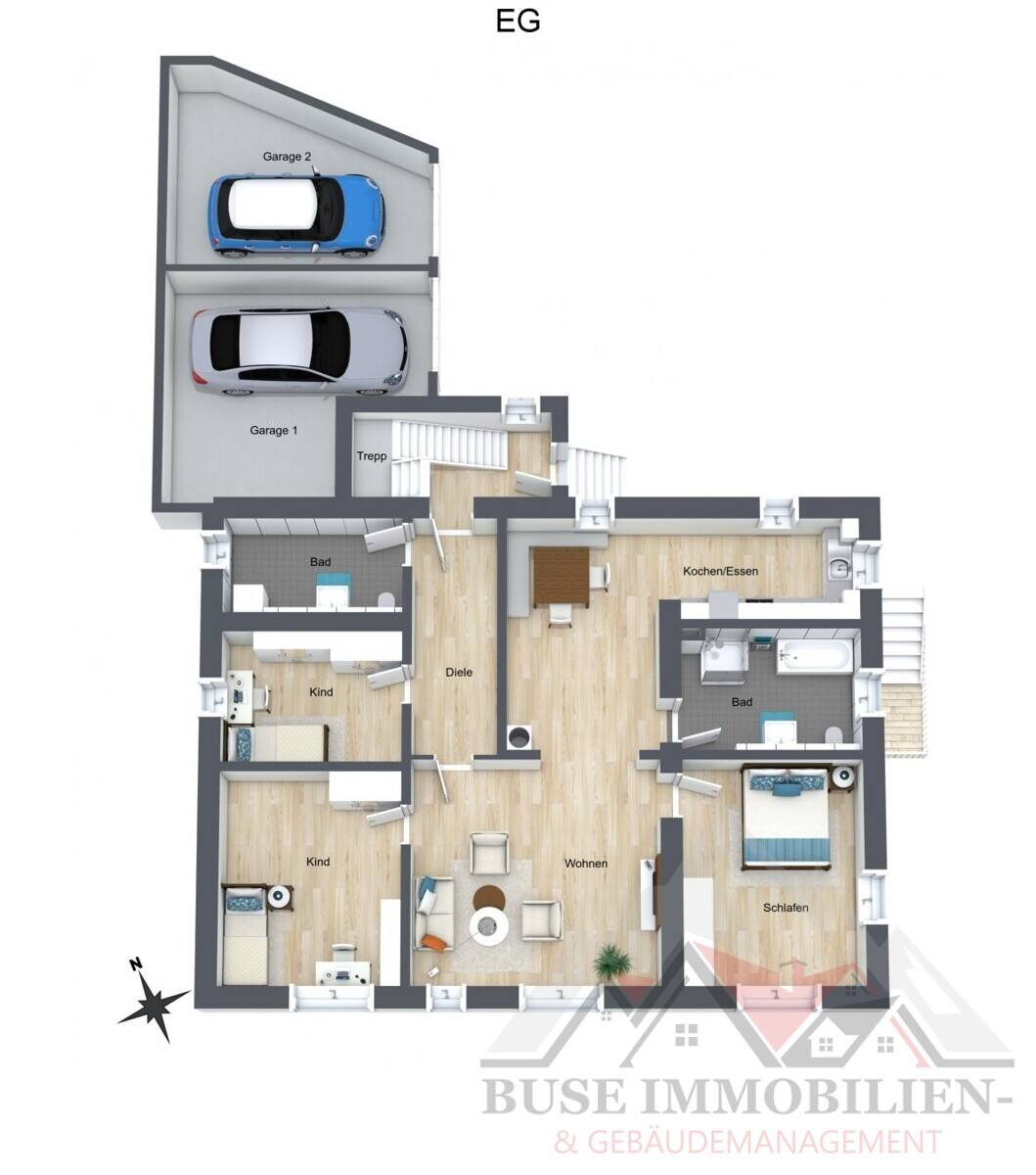 Kapitalanlage / Mehrfamilienhaus mit 2 WE in Bester Lage / TOP renoviert / Keine Maklerprovision – Trostberg – Vorschaubild 4