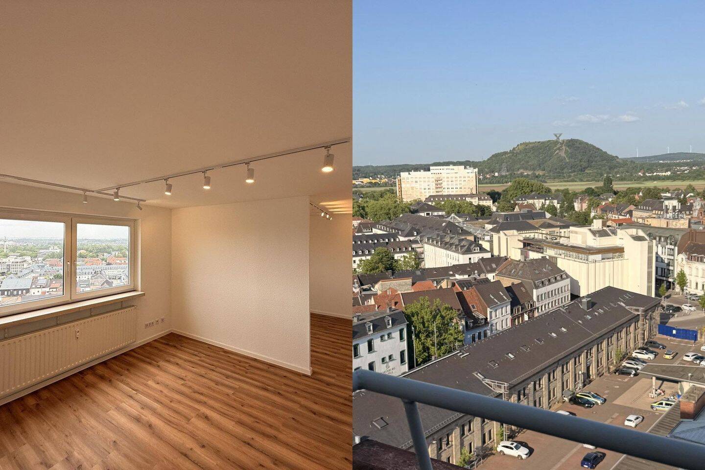 Erstbezug nach Renovierung - Moderne 3-Zimmer-Wohnung mit Balkon und traumhaftem Ausblick Saarlouis