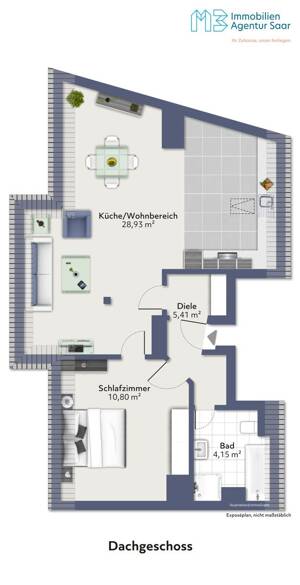 Zentrale Eigentumswohnung in Saarbrücken-Schafbrücke – 66121 Saarbrücken – Vorschaubild 2