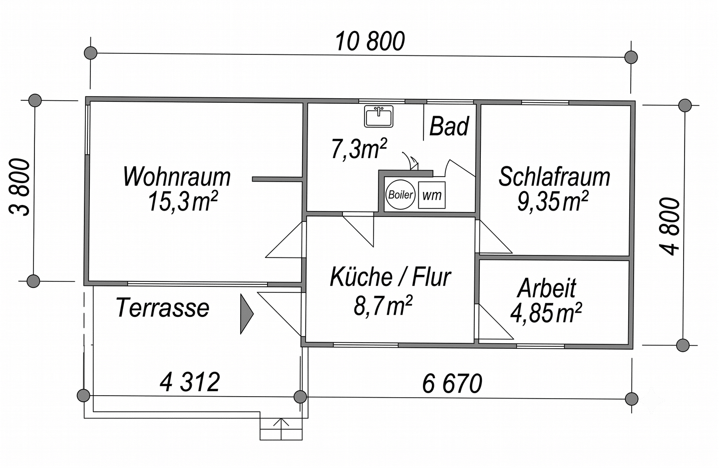 Erholungsgrundstück mit Luxus-Bungalow in idyllischer Lage – Kloster Lehnin – Vorschaubild 2