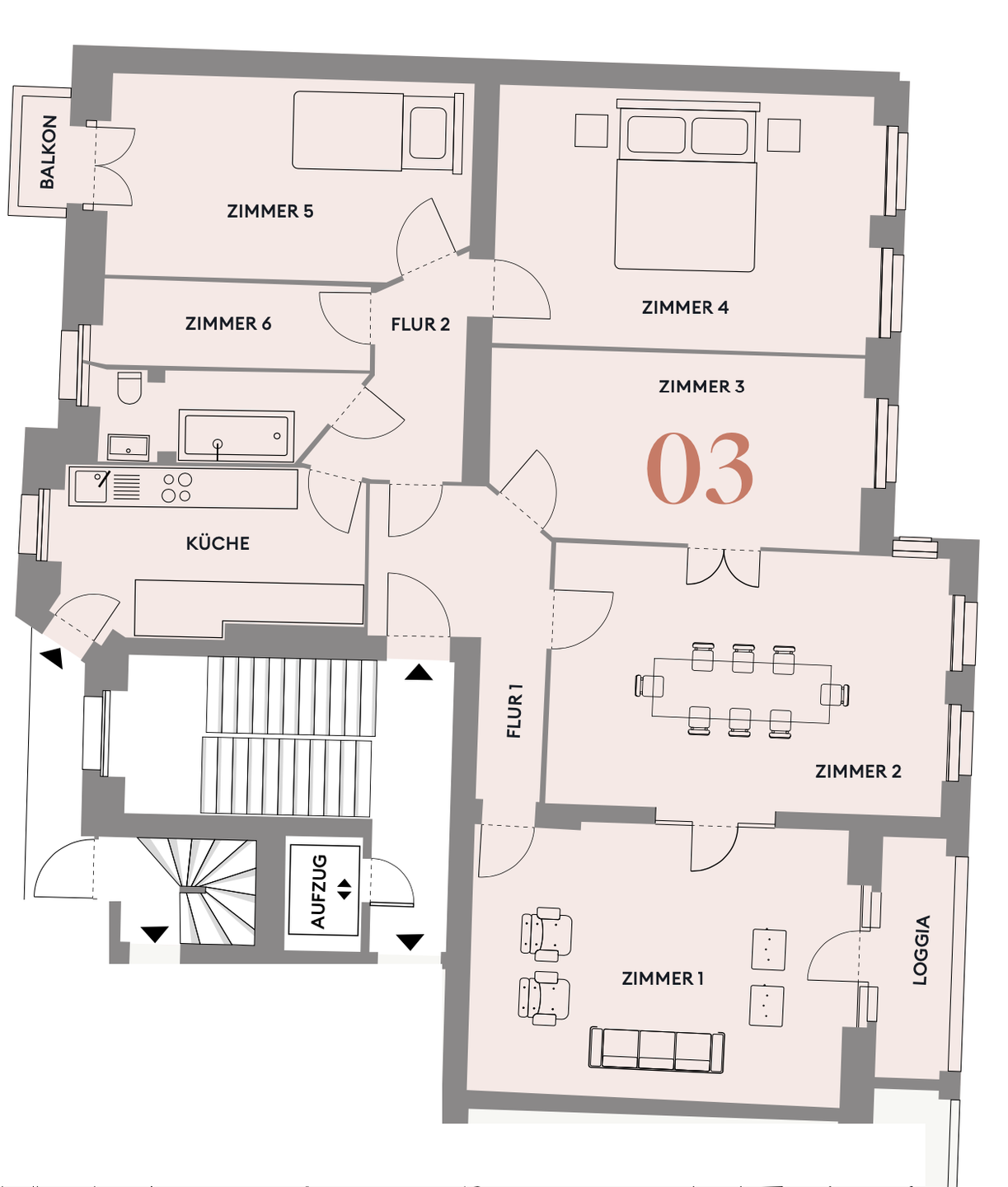 Kapitalanlage in Wilmersdorf | Klassische 5-Zimmer-Altbauwohnung mit Balkon & Loggia (vermietet)! – Berlin – Vorschaubild 2