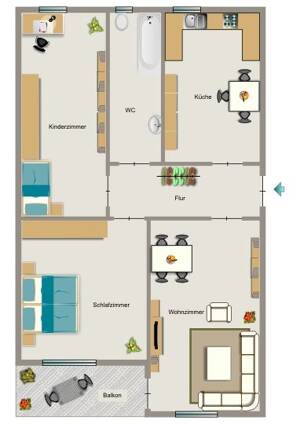 Mit einer Wohnung von VIVAWEST liegt das GLÜCK AUF Ihrer Seite. – 45892 Gelsenkirchen – Vorschaubild 2