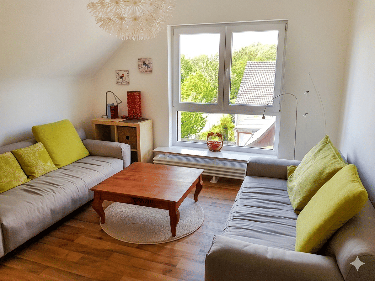 Sonnige Dachgeschosswohnung mit Gartennutzung – unverbaubarer Grünblick in bester Lage von Rudow - vermietet