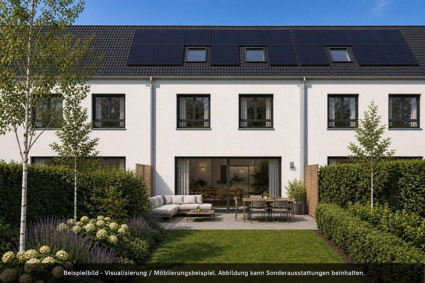 Exklusives A+ Neubau-Reihenhaus mit PV-Speicher, Premiumküche & Garten – Mering – Vorschaubild 2