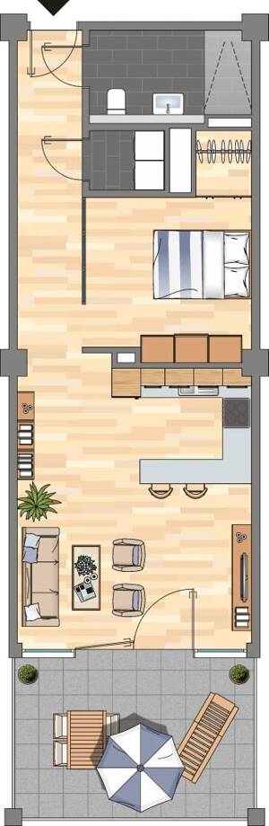Demnächst frei! 1-Zimmer-Wohnung in Bremen Woltmershausen – 28197 Bremen – Vorschaubild 8