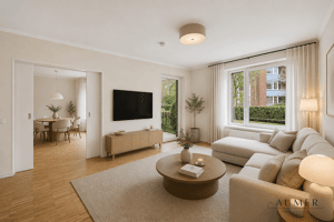 Ruhig gelegen & mit Terrasse - Charmante 3-Zimmer-Erdgeschosswohnung