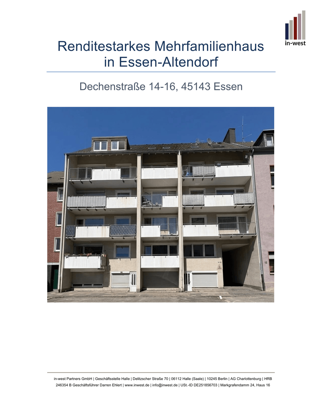 Renditestarkes Mehrfamilienhaus in Essen-Altendorf