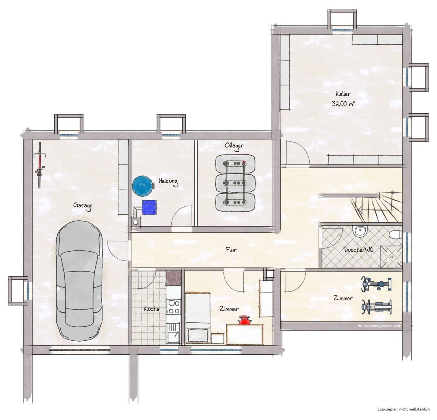 Traumhaus im Grünen: Familienparadies mit großem Garten und einer sofortigen Einzugsmöglichkeit ohne Renovierungsstress! – Haßfurt – Vorschaubild 6