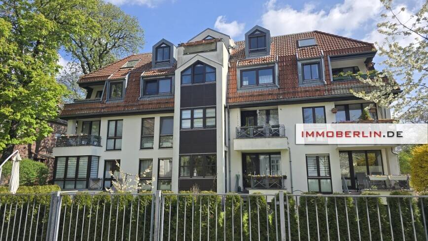 IMMOBERLIN.DE - Toplage! Sehr behagliche Wohnung mit Südwestterrasse & -garten