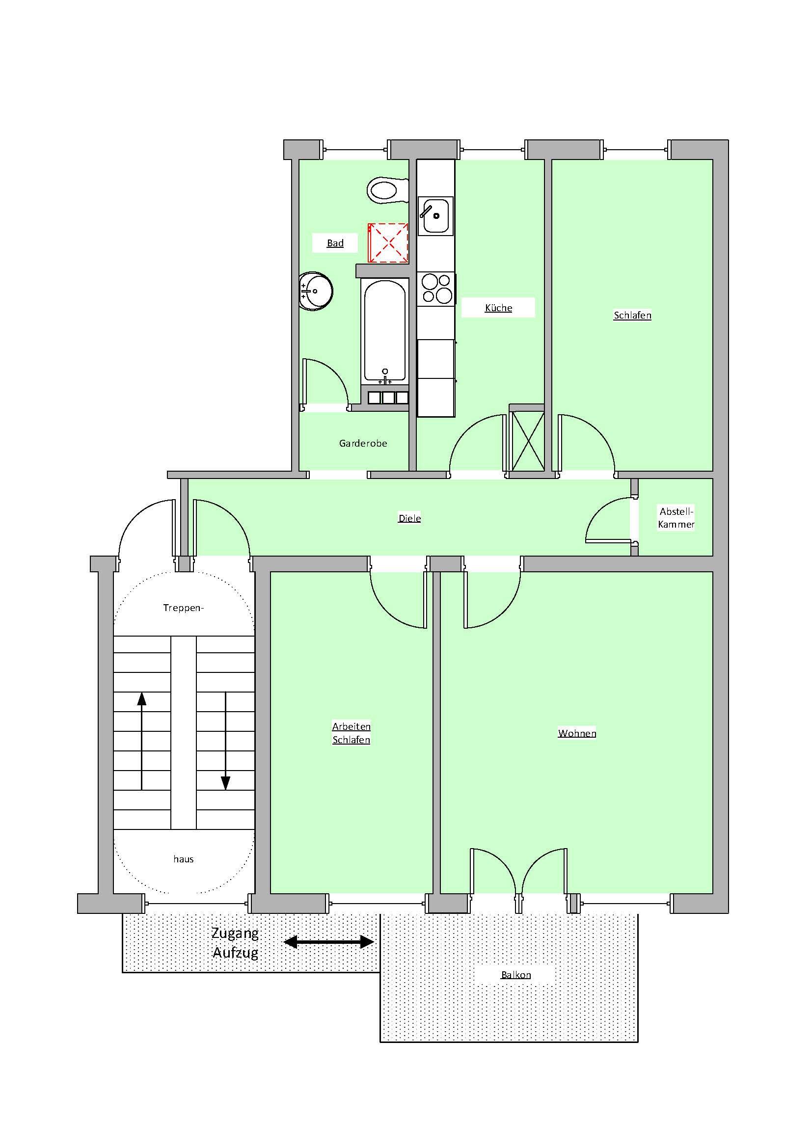 Trier / Pallien - Moderne 3 ZKB-Wohnung mit EBK, Moselufer / Aufzug – Trier – Vorschaubild 4