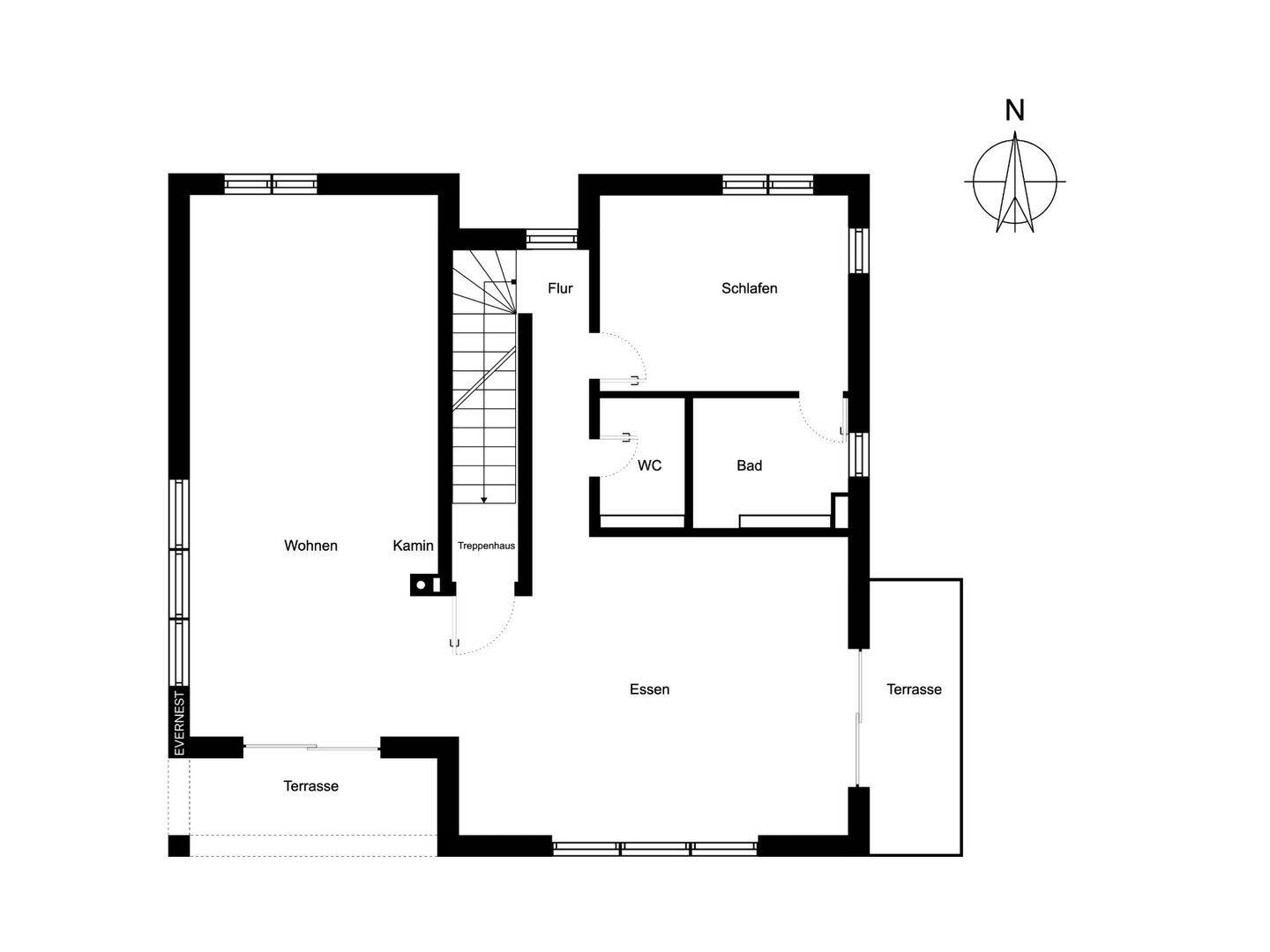 Zeitlose Architektur in der Nauener Vorstadt - modernes Dreifamilienhaus nahe Jungfernsee – Potsdam – Vorschaubild 5