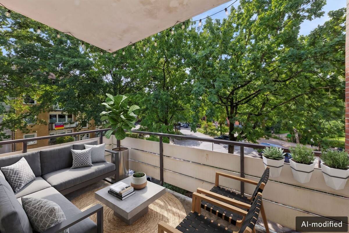 Sonnige 2-Zimmer-Wohnung mit Südbalkon & Tiefgarage in Lokstedt – 22529 Hamburg – Bild 1 von 4