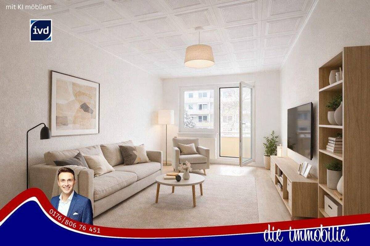 *** Sanierungsobjekt mit Potenzial: 3-Zimmer-Wohnung in Neu Olvenstedt *** – 39130 Magdeburg – Bild 1 von 9