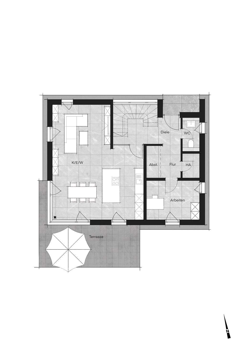 Einfamilienhaus mit ca. 187 m² Wfl. auf 366 m² Grundstück + 6 Zi.+ Terr. + Neubau + provisionsfrei – Pfaffenhofen an der Ilm – Vorschaubild 6