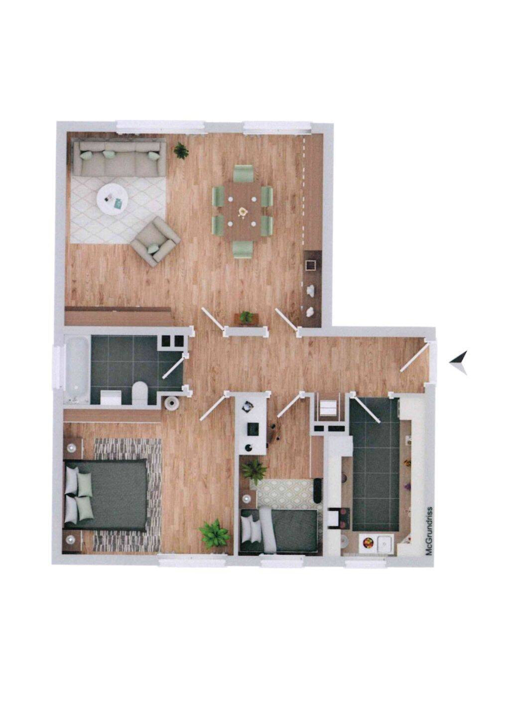 Gemütliche 3-Zi.-Wohnung in Wiesbaden!