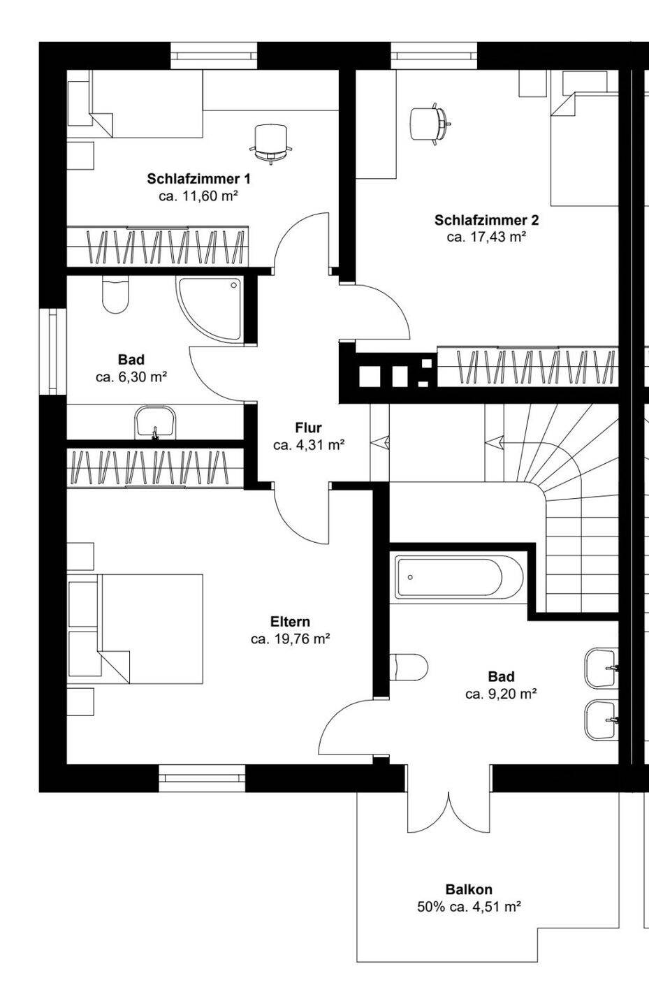 Exklusive Haushälfte in Landhausvilla - Bestlage in Ahrensburg – Ahrensburg – Vorschaubild 8