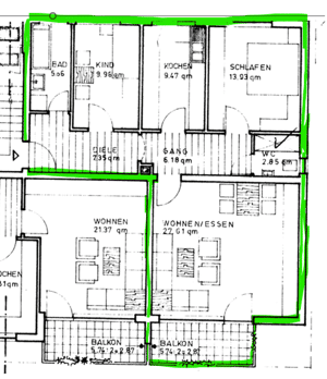 3-Zi-Wohnung in Fürth-Hamburger Str. - 1. OG