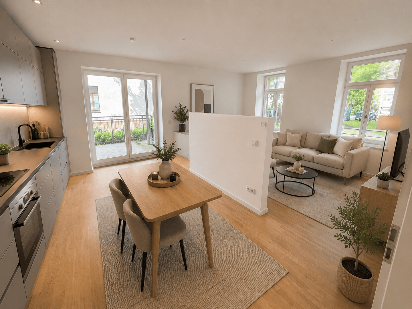 TOP! Bezugsfreie 4 Zi.-Whg. mit 2 Bädern, Parkett und großem Balkon – Leipzig – Vorschaubild 2